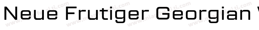Neue Frutiger Georgian W05 Md字体转换